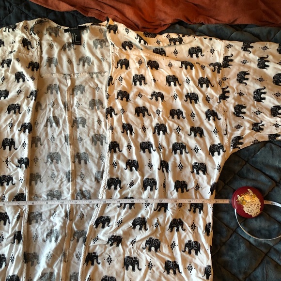 CLEARANCE Bohemian Elephant Paisley Kimono Tunic Top - Picture 7 of 10